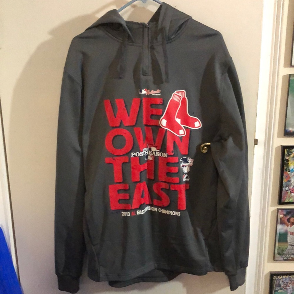 Boston Red Sox MLB 2013 AL East Division Champions We Own The East Hoodie Medium